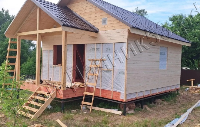 5 Каркасный дом Д-158, 7.5x6м, 42 М², Московская область, г.  Лосино-Петровский, р.п. Свердловский (23)